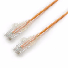 Hot sell Slim UTP Cat6A patch cable 28AWG patch cord 50U gold plated